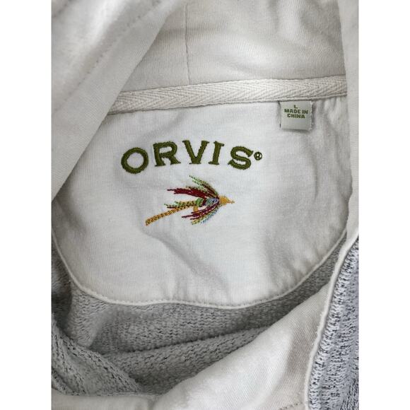 Orvis Cowl Neck Sweater Womens Large Gray Long Sleeve Cozy Pullover Normcore - Picture 4 of 9